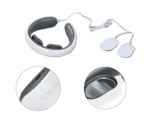 Neck tens ems electrostimulator 2in1