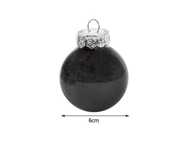 Bombes de choinka pour choin 6cm set de 24 vacances noires