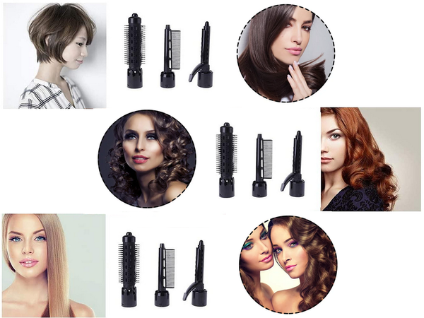 Fööni lokitriikraua harja komplekt 4in1