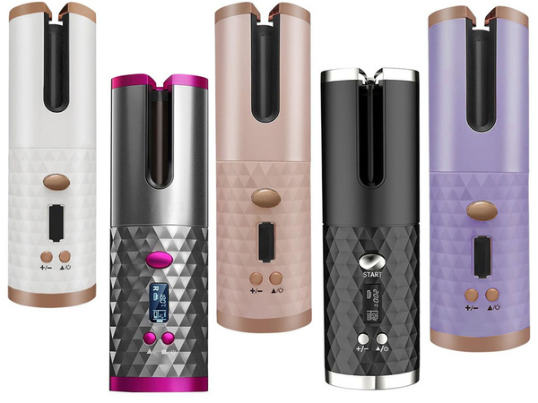 Automatické rotační kulmy na vlasy s lcd displejem