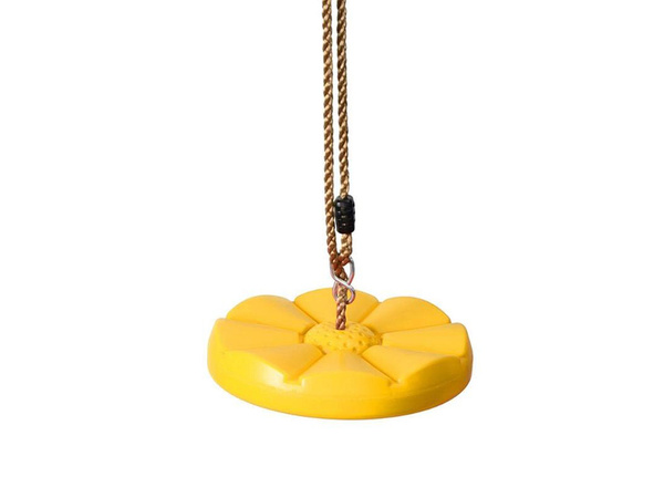 Columpio de jardín para niños asiento floral con cuerda para árbol