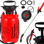 Pulverizador a presión jardín pulverizador manual lanza larga 5l correa