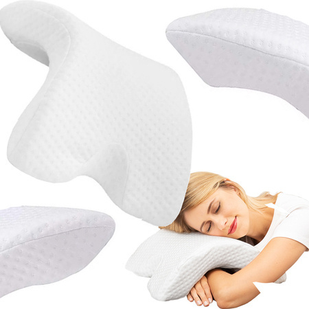 Orthopaedic pillow with armhole for sleeping memory white arch