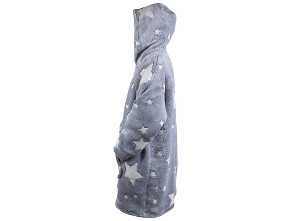 Teplá mikina oversize deka xxl 2v1 hrubý fleece