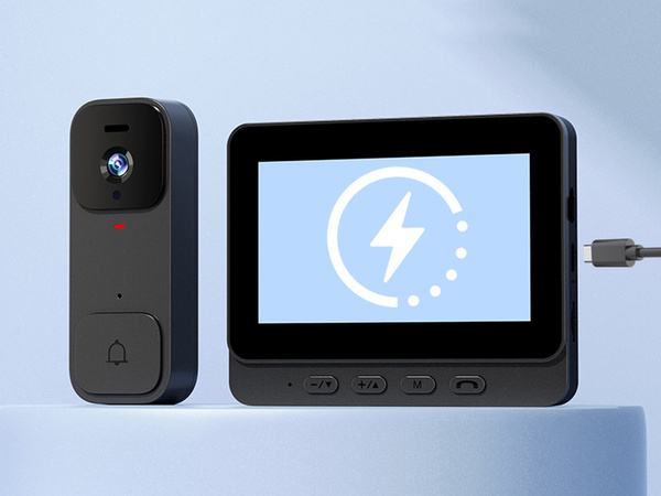 Vidéophone sans fil pour portail et porte avec vision nocturne