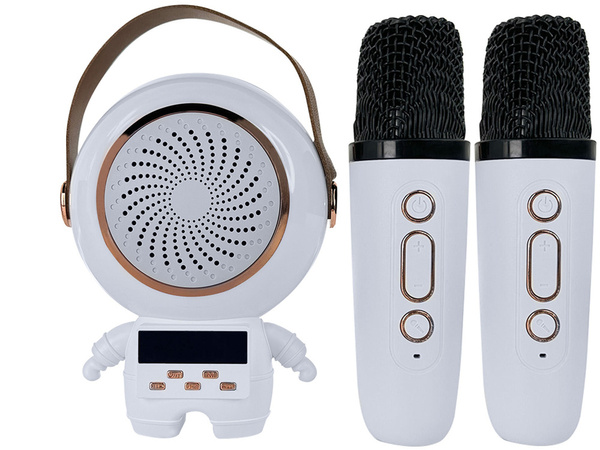 Bezdrôtová karaoke osobná sada bluetooth speaker + 2x mikrofón