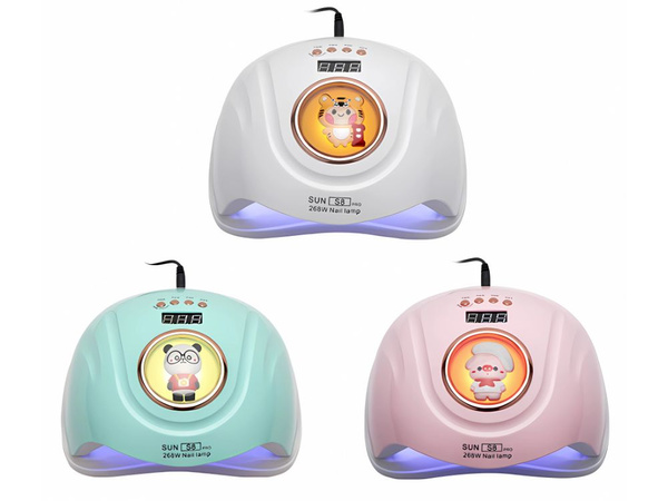 Lampă de unghii uv led pentru geluri hibride 268w 57 diodă puternic dual led