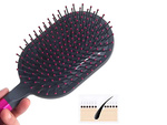 Massaging hair brush for detangling head massage + comb
