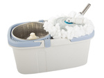 Rotary mop 360 spin turbo bucket set microfibre pad