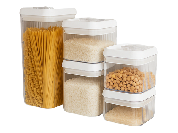 Kitchen containers for food for pasta container with seal set of 5 pieces