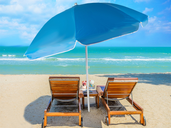 Velks xxl balkons plair parasols ar uv filtru 210 cm salokāmais