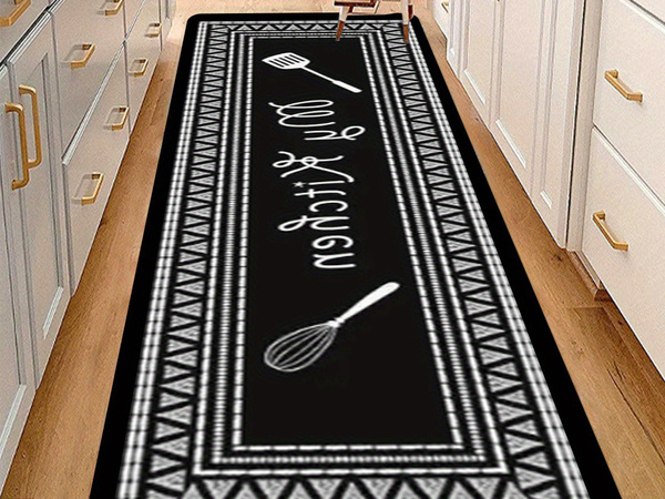 Kitchen decorative rug kit 2 pcs. Kitchen patterns rug