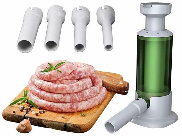 Ročni polnilec klobas s 4 nasveti vertikalni brizgalni stroj