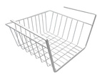 Panier suspendu sous étagère organisateur de panier en métal panier de cuisine blanc