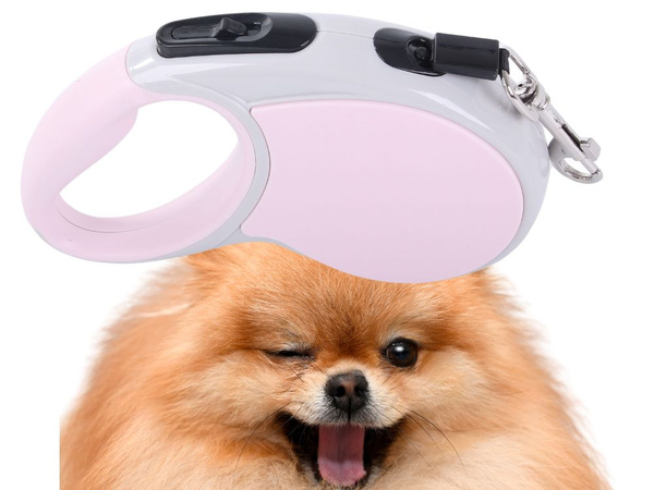 Automatic leash 5m strong for dog up to 15kg with lock strong long