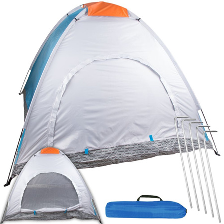 Tente de camping pour 2 personnes avec moustiquaire et couverture lumineuse