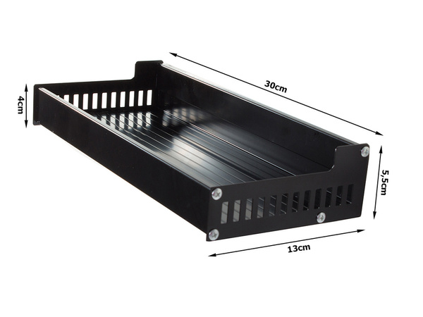 Wall-mounted kitchen shelf for spices
