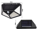 Solarna svetilka 100 led s senzorjem gibanja v mraku