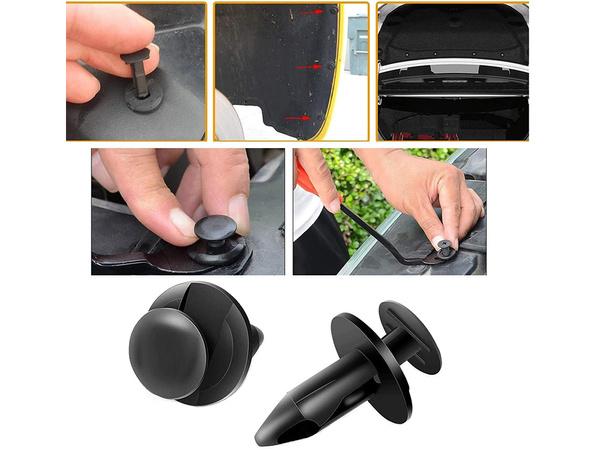 Jeu de chevilles pour voiture clips de montage pour tissus d'ameublement 100 pièces