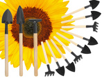 Gardening tool set rake shovel 3in1 mini potting tools