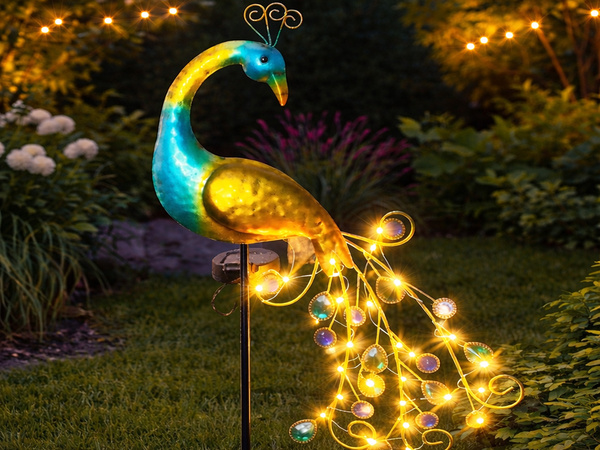 LAMPE SOLAIRE DE JARDIN PAW LED À ENFICHER DÉCORATION DE JARDIN COULEUR CHAUDE