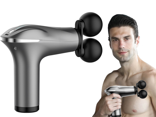 Pistolet de massage du dos masseur de jambes pistolet de massage puissant 4 embouts