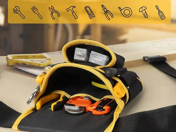 Multi-function tool belt 22 pockets hammer holder