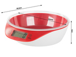 Măsuță de bucătărie electronică cu rezervor detașabil 5kg/1g scală precizată digitală