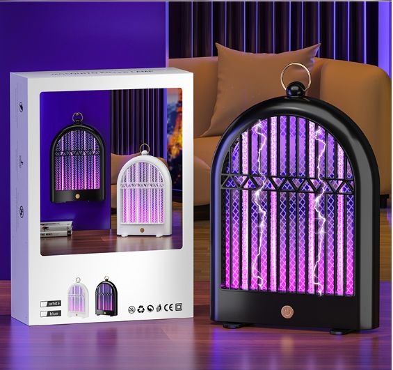 Elektrická led insekticídna lampa uv pre komáre muchy prívesok 2 usb režimy