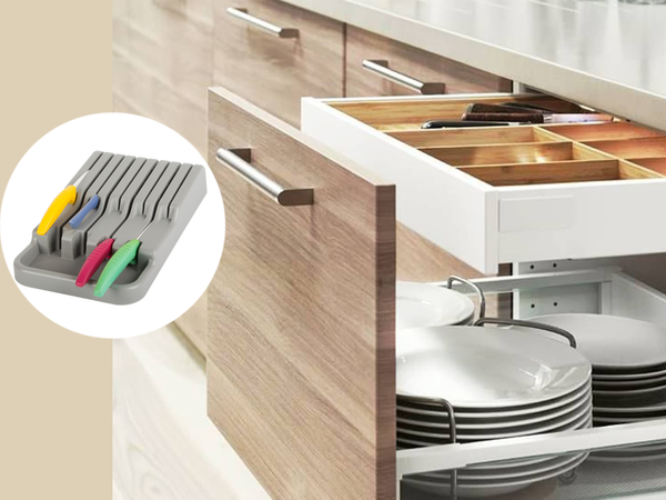 Knife drawer organiser 9 compartments insert