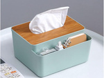 Tissue box tissue organiser tray