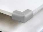 Protectores de esquinas para muebles pegatinas grises x4