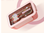 Lunchbox breakfast container for school dividers cutlery