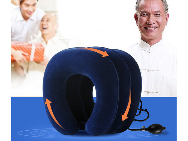 Coussin orthopédique de traction cervicale à trois niveaux