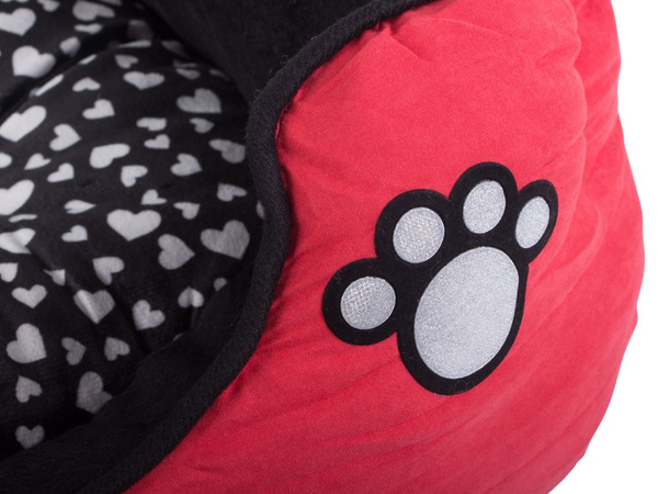 Cama de perro de felpa con cojín extraíble suave cómodo