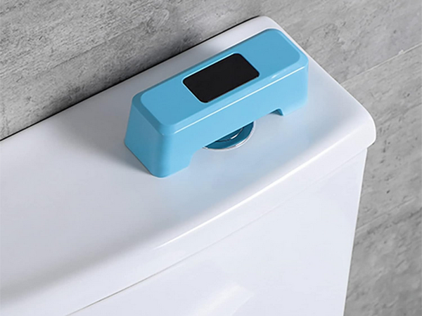 Touchless toilet flush with movement sensor automatic hygienic