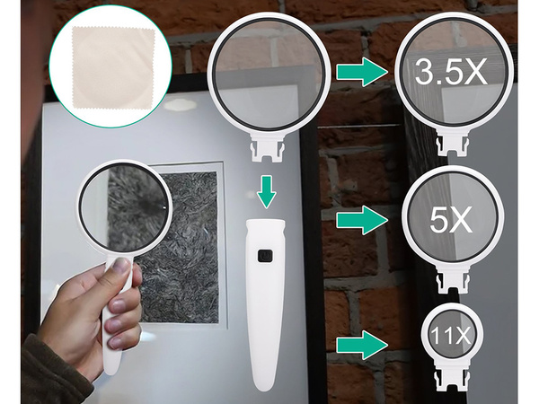 Nagyító 2x led megvilágítással