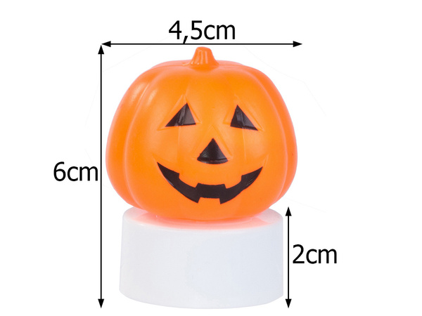 Calabaza led luz brillante figurita decoracion halloween decoracion a pilas