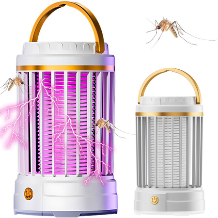 Repelente de mosquitos uv led recargable colgante lámpara de insectos 2 modos con luz