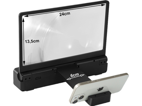 Écran grossissant loupe amplificateur d'écran pour téléphone visionnage haut-parleur