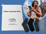 Bolsa de viaje para calcetines organizador de avión impermeable para viajes