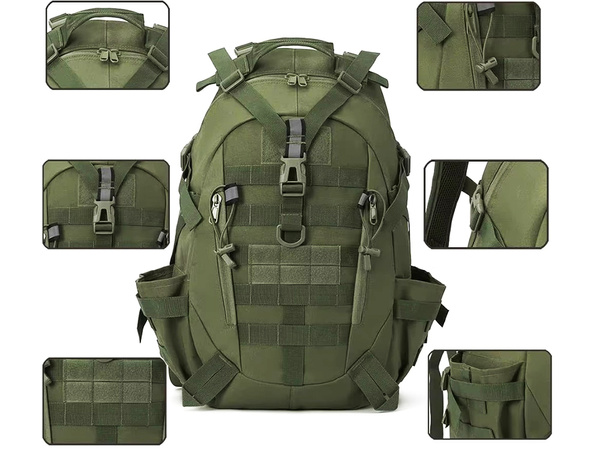MOCHILA MILITAR TÁCTICA SUPERVIVENCIA MILITAR SENDERISMO TREKKING 30L