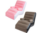Inflatable armchair with armrests comfortable lounger with pump set