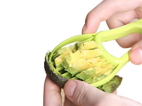 Cuțit de feliat avocado peeling fructe multifuncțional în plastic