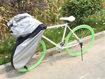 Cubredepósito impermeable para bicicleta 200x110 cm sólido