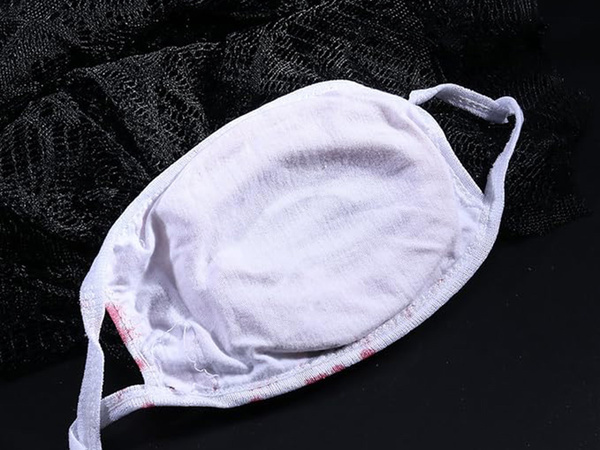 Asiņaina zobu maska halloween šausmu pārģērbšanās halloween kostīms