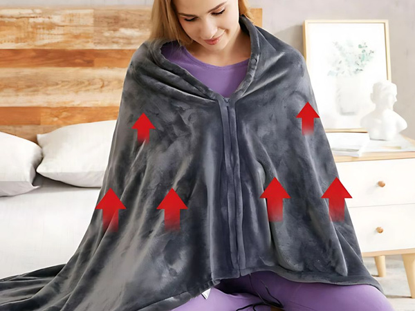Usb electric block large 140x70 cm heat shirt 3 modes 7 heating zones