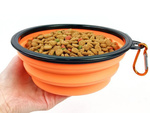 Silicone folding bowl for dog cat travel travel light 800ml