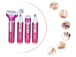 Depilátor női test borotva lábak trimmer 4in1 cserélhető tippek usb