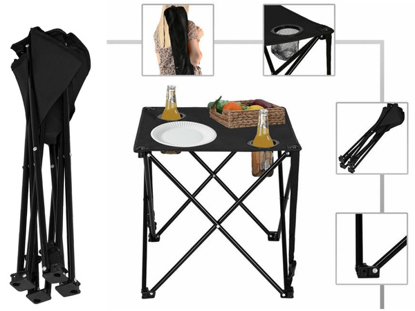 Väike kokkupandav kalalaud rõdule telkimiseks telgi all